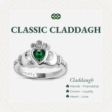 Load image into Gallery viewer, Classic Claddagh™ 18K White Gold Ring