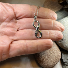 Load image into Gallery viewer, Infinite Love Trinity Knot Necklace in Sterling Silver