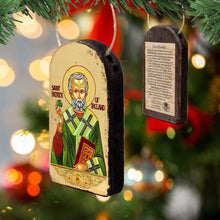 Load image into Gallery viewer, Saint Patrick Religious Celtic Sacred Icon Ornament - Celtic Decor