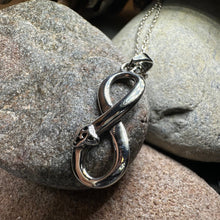 Load image into Gallery viewer, Infinite Love Trinity Knot Necklace in Sterling Silver