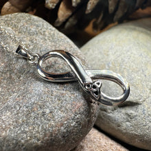 Load image into Gallery viewer, Infinite Love Trinity Knot Necklace in Sterling Silver