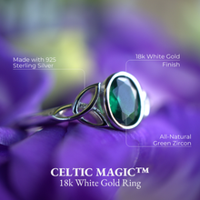 Load image into Gallery viewer, Celtic Magic™ 18K White Gold Ring