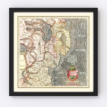 Load image into Gallery viewer, Vintage Map of Ulster, Ireland 1623