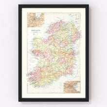 Load image into Gallery viewer, Vintage Map of Ireland 1891