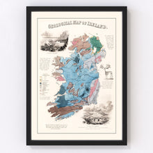 Load image into Gallery viewer, Vintage Geological Map of Ireland 1850