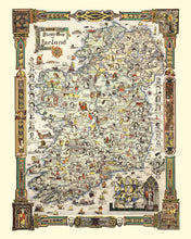 Load image into Gallery viewer, Vintage Story Map of Ireland 1936