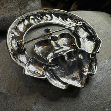 Load image into Gallery viewer, Victorian Irish Claddagh Brooch in Sterling Silver