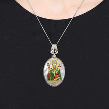 Load image into Gallery viewer, Pearl Saint Patrick Silver Plated Mother of Pearl Necklace Jewelry