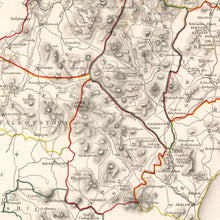 Load image into Gallery viewer, Vintage Map of Wicklow County Ireland, 1846