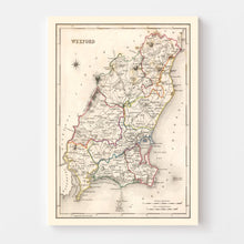 Load image into Gallery viewer, Vintage Map of Wexford County Ireland, 1846