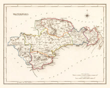 Load image into Gallery viewer, Vintage Map of Waterford County Ireland, 1846