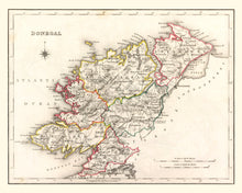 Load image into Gallery viewer, Vintage Map of Donegal County Ireland, 1846