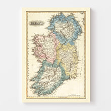 Load image into Gallery viewer, Vintage Map of Ireland 1823