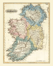 Load image into Gallery viewer, Vintage Map of Ireland 1823