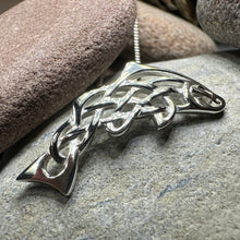 Load image into Gallery viewer, Celtic Salmon of Knowledge Necklace