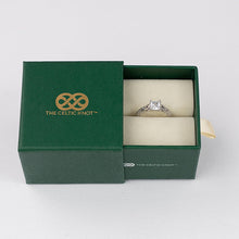 Load image into Gallery viewer, Timeless Triquetra™ 18K White Gold Filigree Ring