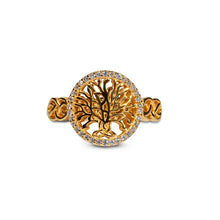 Load image into Gallery viewer, Celtic Tree of Life™ 18K Yellow Gold Diamond Ring