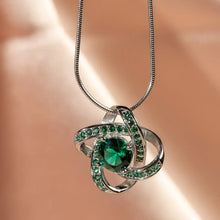Load image into Gallery viewer, Celtic Knot™ 18K Emerald Pendant