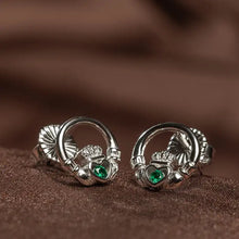 Load image into Gallery viewer, Classic Claddagh™ 18K White Gold Earrings