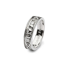 Load image into Gallery viewer, Claddagh Promise™ 18K White Gold Men's Ring