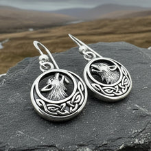 Load image into Gallery viewer, Celtic Wolf Spirit Earrings in Sterling Silver