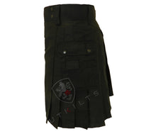 Load image into Gallery viewer, Utility Kilt – GlenTorin, Black Ripstop