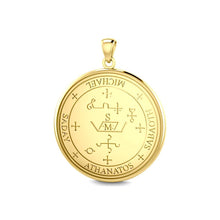Load image into Gallery viewer, Sigil of the Archangel Michael Solid Gold Pendant