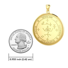 Load image into Gallery viewer, Sigil of the Archangel Michael Solid Gold Pendant