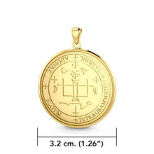 Load image into Gallery viewer, Sigil of the Archangel Gabriel Solid Gold Pendant