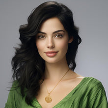 Load image into Gallery viewer, Celtic Trinity Quaternary Knot Solid Gold Pendant