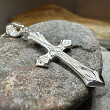 Load image into Gallery viewer, Kells Celtic Cross Necklace in Sterling Silver
