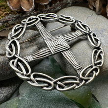 Load image into Gallery viewer, Saint Brigid's Cross Brooch