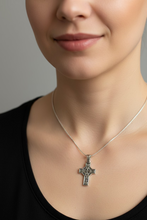 Load image into Gallery viewer, Celtic Blessing Celtic Cross Necklace