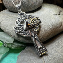 Load image into Gallery viewer, Recovery Celtic Cross Necklace in Sterling Silver