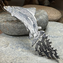 Load image into Gallery viewer, Artisan Irish Salmon of Knowledge Necklace - Made in Ireland