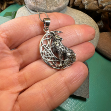 Load image into Gallery viewer, Mac Tíre Wolf Necklace in Sterling Silver