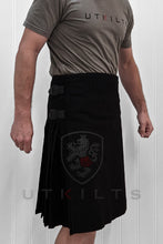 Load image into Gallery viewer, Traditional Kilt - Premium Wool, Solid Black
