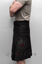 Load image into Gallery viewer, Utility Kilt – GlenLoch, Blackout