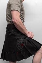 Load image into Gallery viewer, Utility Kilt – GlenLoch, Blackout
