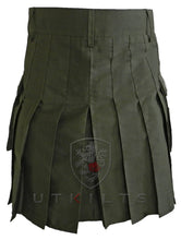 Load image into Gallery viewer, Utility Kilt – GlenCrae, Olive Green