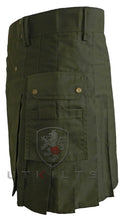 Load image into Gallery viewer, Utility Kilt – GlenCrae, Olive Green