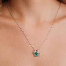 Load image into Gallery viewer, Celtic Knot™ 18K Emerald Pendant