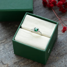 Load image into Gallery viewer, Enchanted Emerald™ 18K White Gold Ring