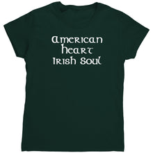 Load image into Gallery viewer, American Heart - Irish Soul Women's T-Shirt - Celtic Reader