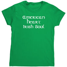 Load image into Gallery viewer, American Heart - Irish Soul Women's T-Shirt - Celtic Reader