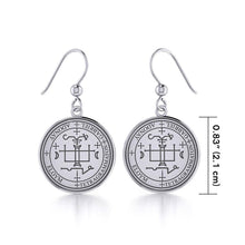 Load image into Gallery viewer, Archangel Gabriel Sigil Sterling Silver Earrings - Celtic Reader
