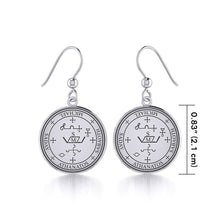 Load image into Gallery viewer, Archangel Michael Sigil Sterling Silver Earrings - Celtic Reader