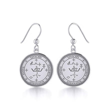 Load image into Gallery viewer, Archangel Michael Sigil Sterling Silver Earrings - Celtic Reader