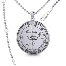 Load image into Gallery viewer, Archangel Michael Sterling Silver Pendant - Celtic Reader