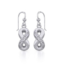 Load image into Gallery viewer, Celtic Infinity Sterling Silver Earrings - Celtic Reader